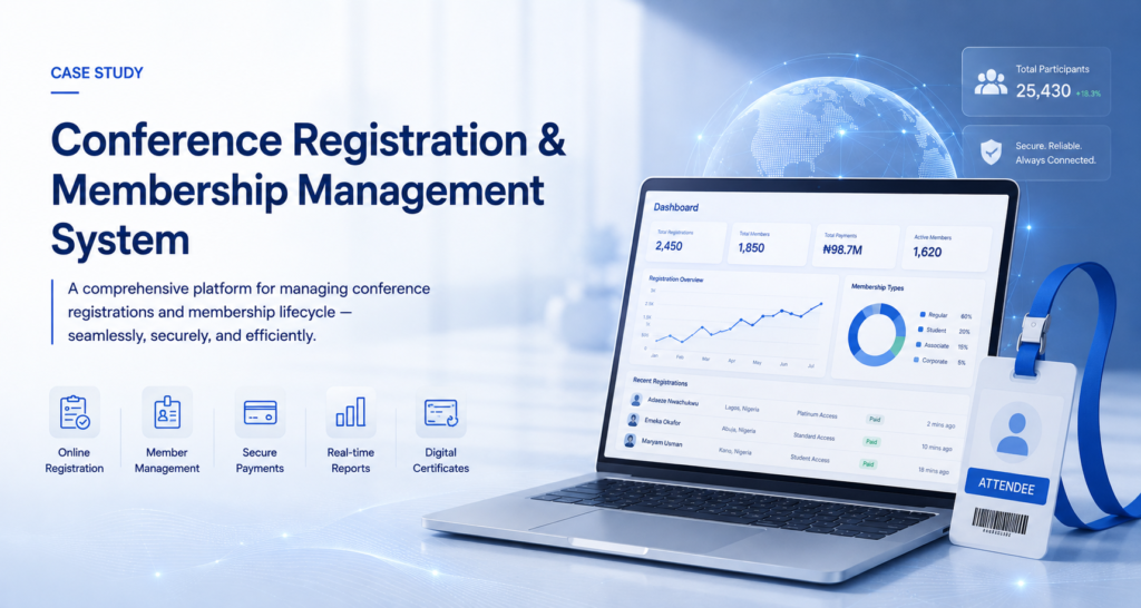 Case Study conference registration & membership management system